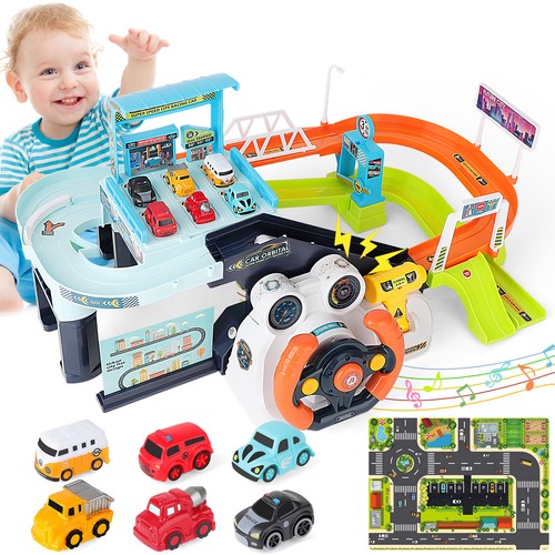 Car garage tracks - car,
