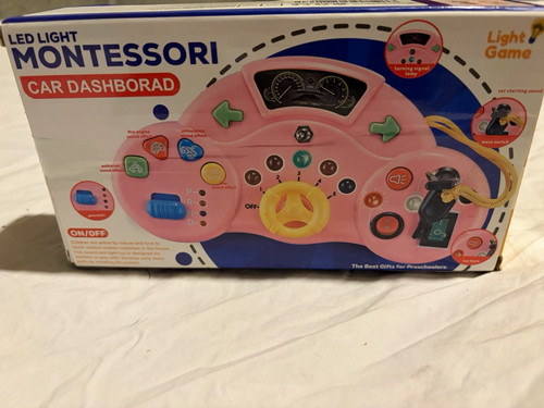 Pink montessori car - car, dashboard