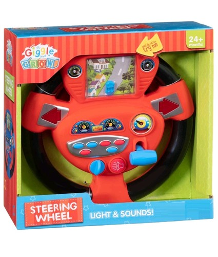 Giggle and grow red steering - and,
