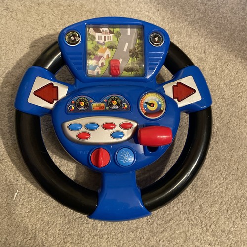Toy steering wheel with - wheel, lights