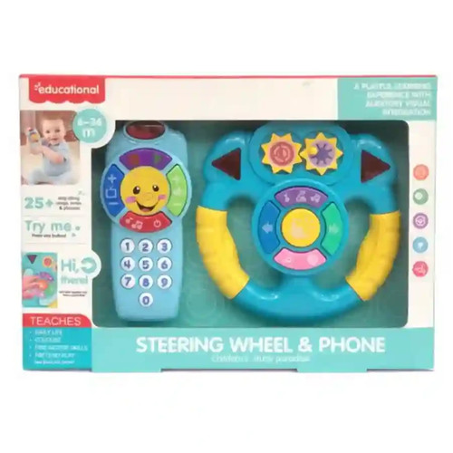 Baby steering wheel and phone - steering,